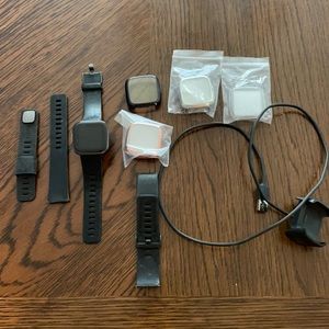 Fitbit Versa 2 with accessories